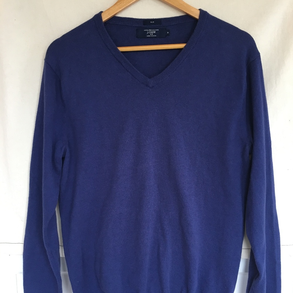 Dark Blue J. Crew V-Neck Sweater